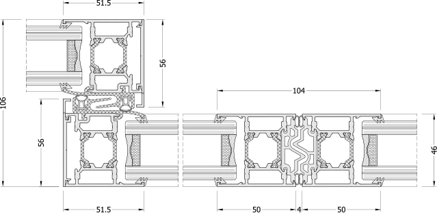 disegno tecnico sezione LB46